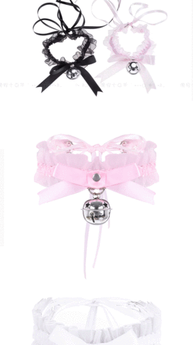 Lingerie Accessories Japanese Cosplay Lolita Fringe Bell Necklace Cat Lady Maid Supplies Alluring Necklace