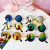 Children's fashionable sunglasses, retro metal glasses, Korean style