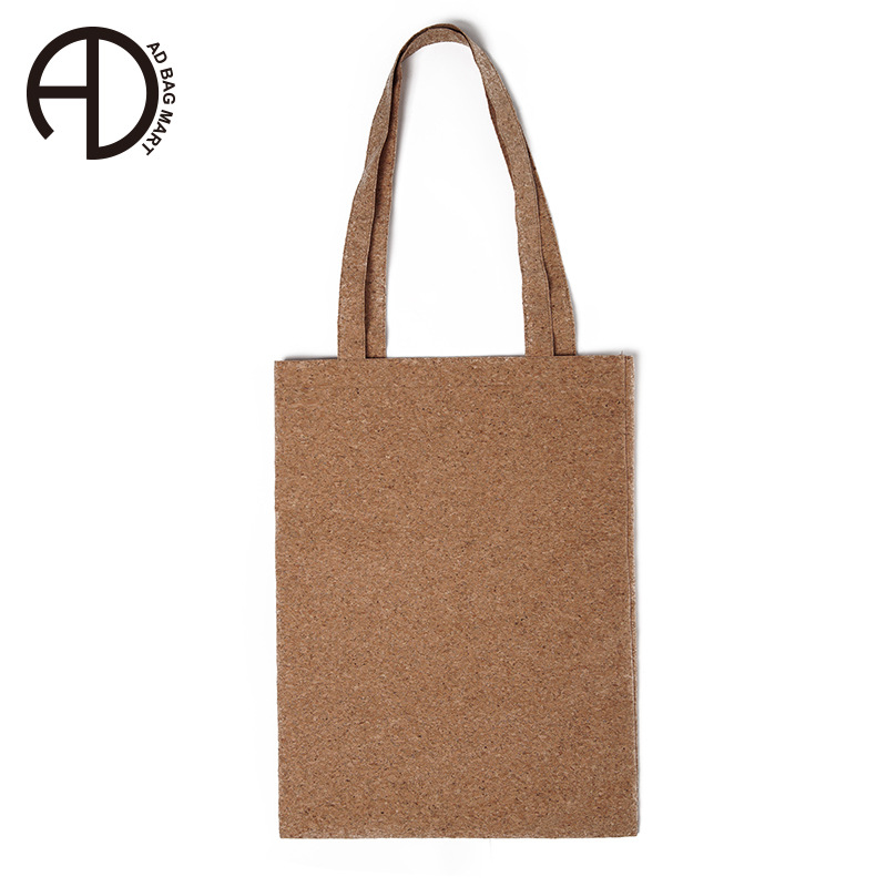 新款葡萄牙软木手提包天然软木单肩包防水软木购物袋北欧风软木包