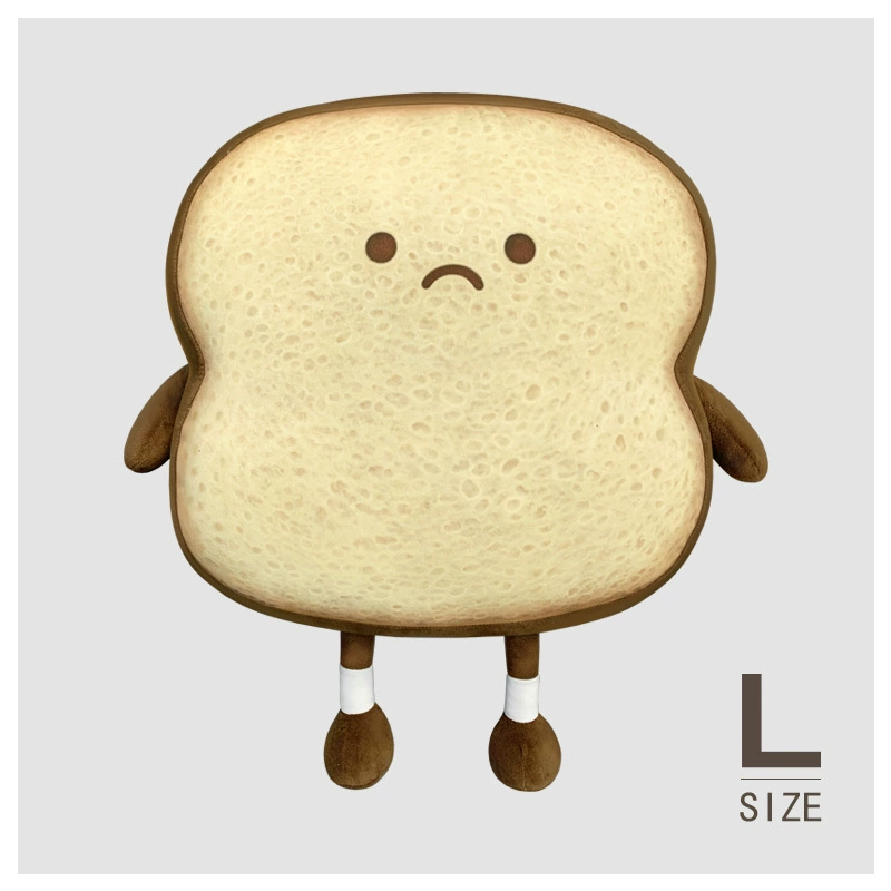 Плюшевый мультяшный хлебовая подушка, милый эмоциональный тост плюшевых кукол, мягкая подушечка для дивана, разные размеры