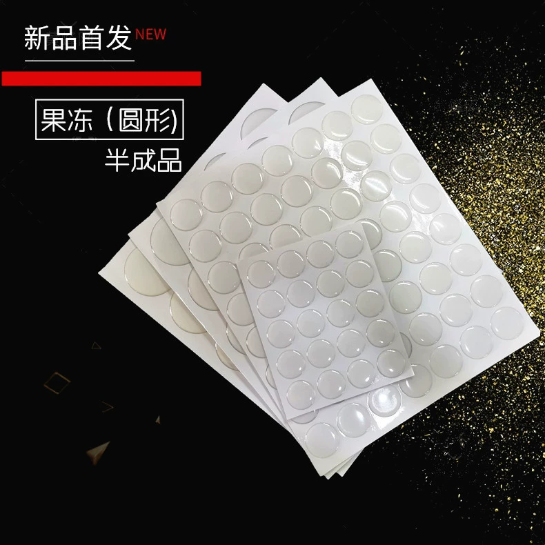 Прозрачное желе оптом круглый значок для наушников Прозрачное желе эпоксидный полуфабрикат расходные материалы