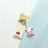 Eligem key buckle Genghong Ghost Elf Pikachu key ring soft glue advertising gift paper card