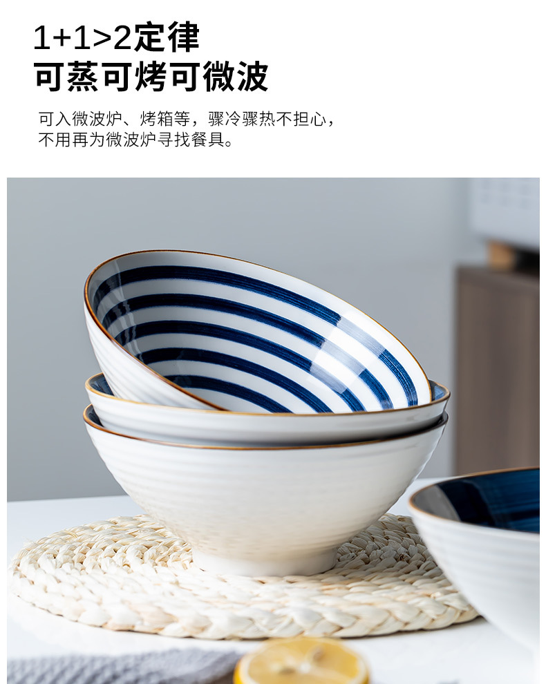 智贝详情图_5日式陶瓷汤碗大号家用单个餐具面条拉面碗碟创意个