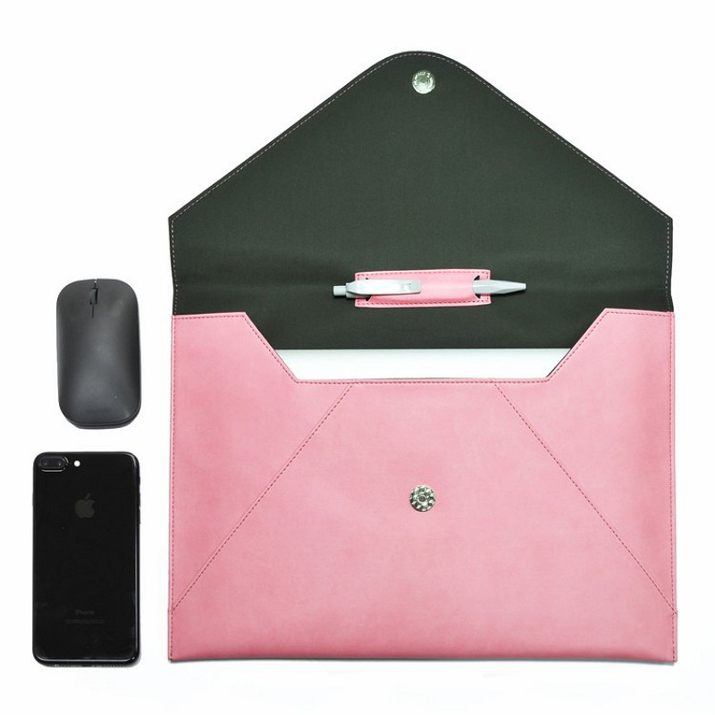 PU Leather Tablet PC Bag Protective Cover Universal 13 Inch Laptop Leather Case Handheld Briefcase File Bag