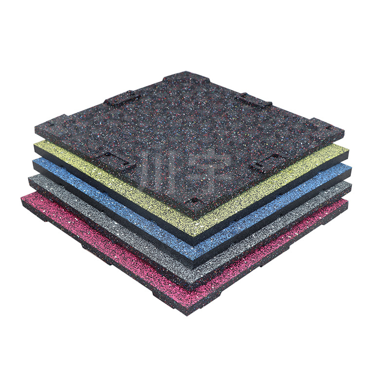 健身垫室内静音减震环保橡胶卡扣地垫幼儿园拼接彩色隔音地垫批发