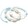 Retro ankle bracelet, beach beads, chain, set, European style, suitable for import