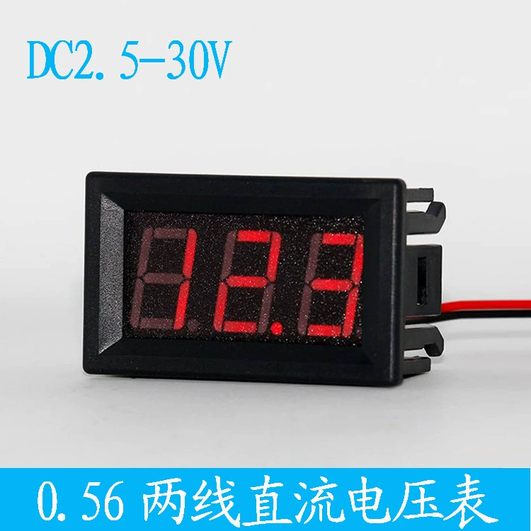 0,56 двухпроводная головка вольтметра постоянного тока 2,5-30 В с защитой от столкновений и обратной защитой, Высокоточная цифровая дисплейная головка