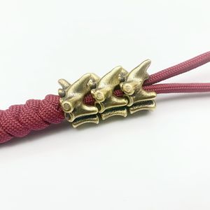 铜脊椎骨刀坠个性创意车用钥匙扣伞绳配件把玩铜挂件 纯铜DIY串珠