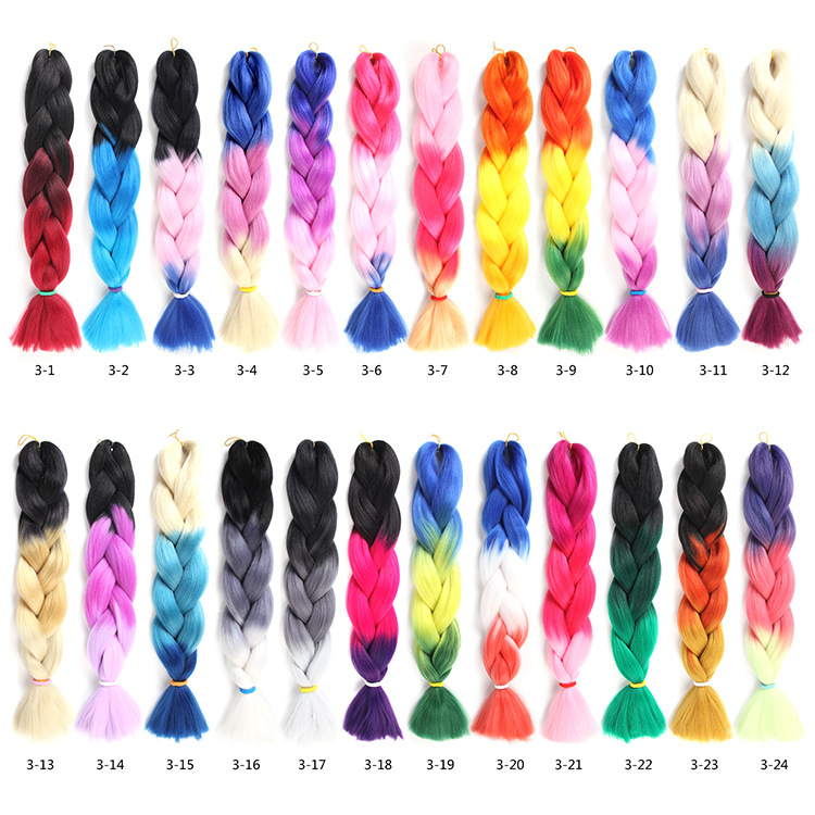 Chemical fiber braid wig jumbo braid hai...