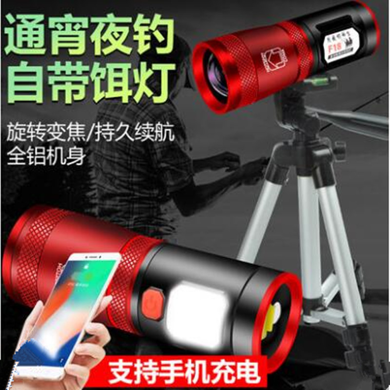 钓鱼灯夜钓灯蓝光灯氙气灯强光大功率超亮饵灯变焦紫光黑坑激光炮|ms