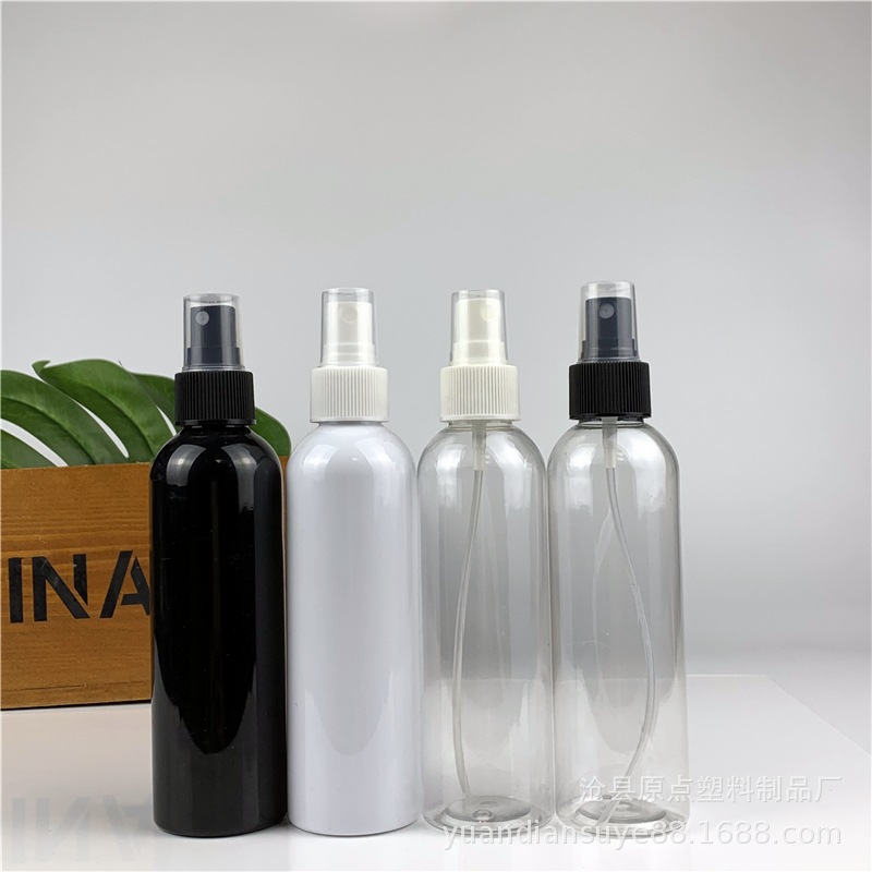 现货批发 200ml毫升喷雾塑料瓶 pet圆肩喷瓶 平肩塑料瓶 化妆品瓶