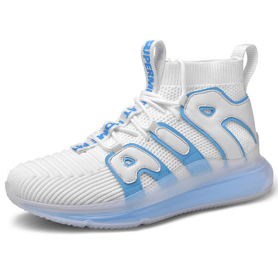 gym shoes Autumn and winter new pattern man Casual shoes Gaobang Socks air cushion soft sole Netting Cloth shoes Running shoes