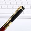 The new wood grain treasure bead pen pen retro advertising gift pen, the laser logo metal signature pen