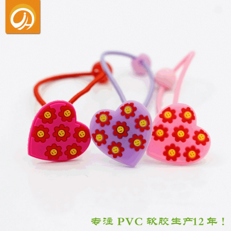 Children's cartoon hairgrip heart shaped PVC, headband