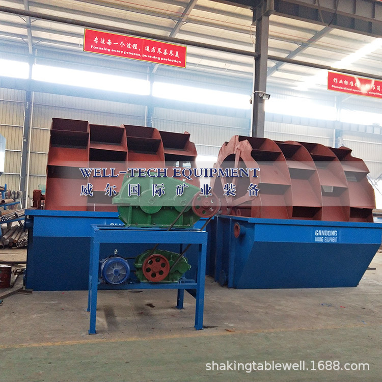 沙场自用大型轮斗式洗沙机两三槽四槽摩天轮洗沙机 全自动水洗轮