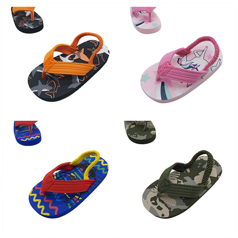 New Summer Children Boys Girls Baby Kids EVA Flip Flops Beach Shoes Flip Flops Wholesale