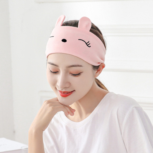 Embroidered hair tie face wash makeup hair tie yoga exercise hair tie windproof postpartum headscarf