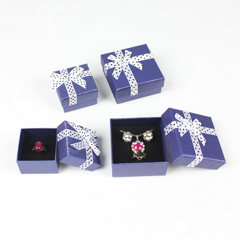 88g Weight White, Pink, Red, Blue, Black Color Jewelry Display Earrings Necklace Rings Box 2