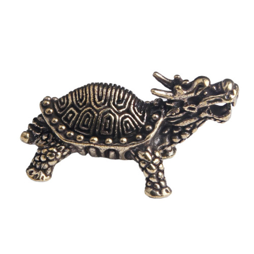 Brass old bulldog car key chain pendant retro fortune pendant small copper ornaments tea pet wholesale