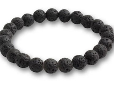 6mm跨境串珠手链黑熔岩弹力手串wish绿松石玛瑙粉水晶hrt45s|ru