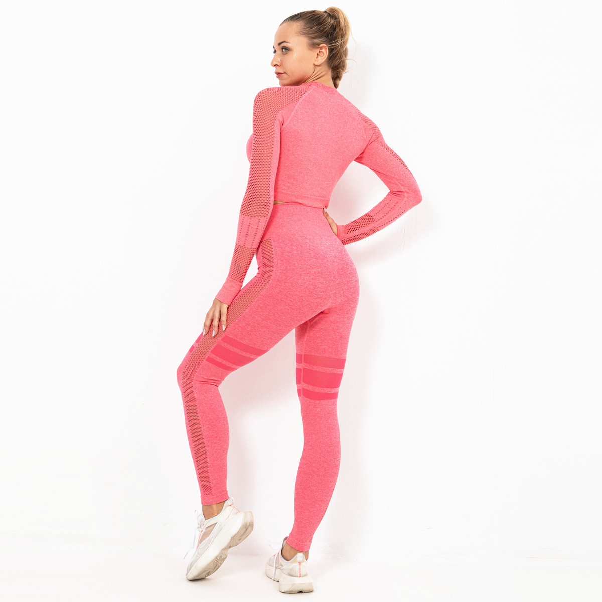 seamless hip-lifting high waist fitness suit  NSNS10715