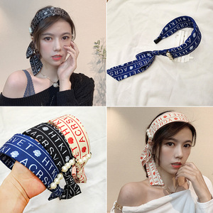 2pcs Hair accessories hair scarf hairband is versatile. tie hair Ribbon Headband, korea hairpin headdress