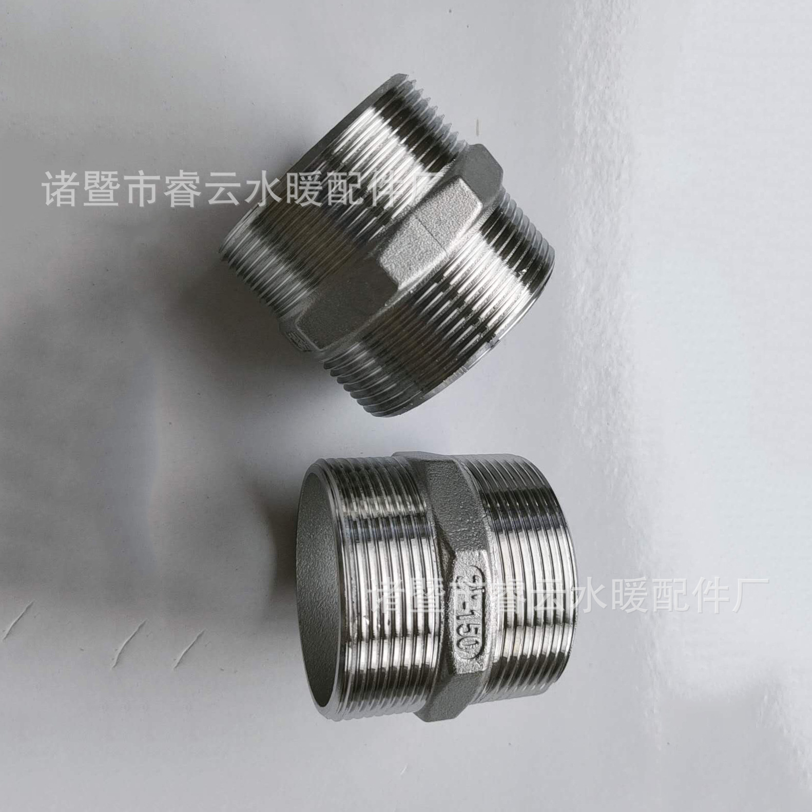 2寸对丝DN50钢对丝配件不锈钢接头 1.5寸双外丝不锈钢水暖接头
