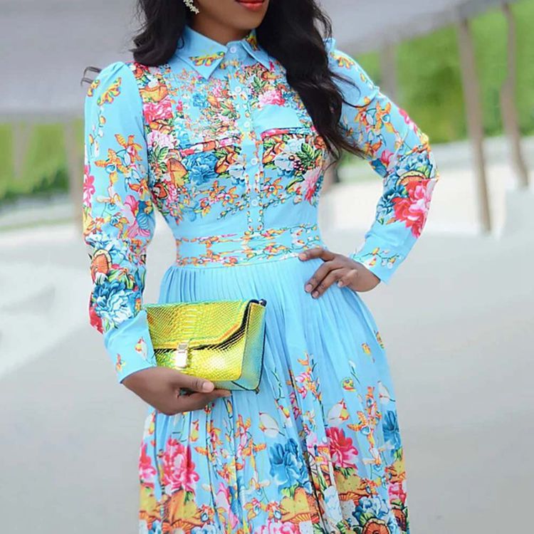 Pleated Dress - Close Up