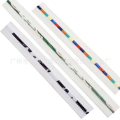 Manufactor Direct selling colour Tooth resin zipper 5#8# resin zipper wholesale Code. goods in stock zipper