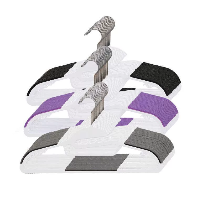 Вешалка для влажной и сухой одежды пластиковая оптом Нескользящая вешалка для взрослых прочная Многофункциональная вешалка для сушки многоцветная