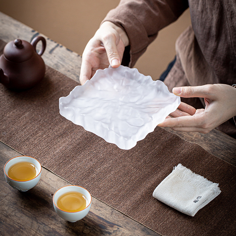 Bandeja de Té para Tetera de Esmalte Coloreado