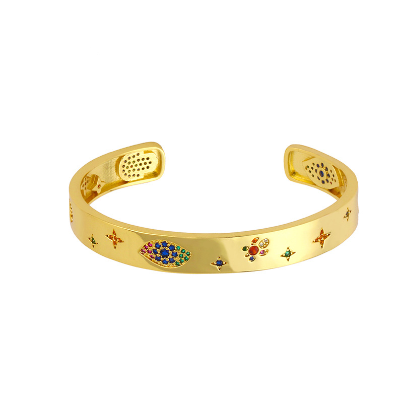 Bohemian Rainbow Bracelet Retro all-match Open Bangle Jewelry Gift wholesale nihaojewelry