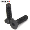 10.9 Alloy steel Flat head Inner six angle Machine Screws black Ping Cup Screw DIN7991 Machine silk M20