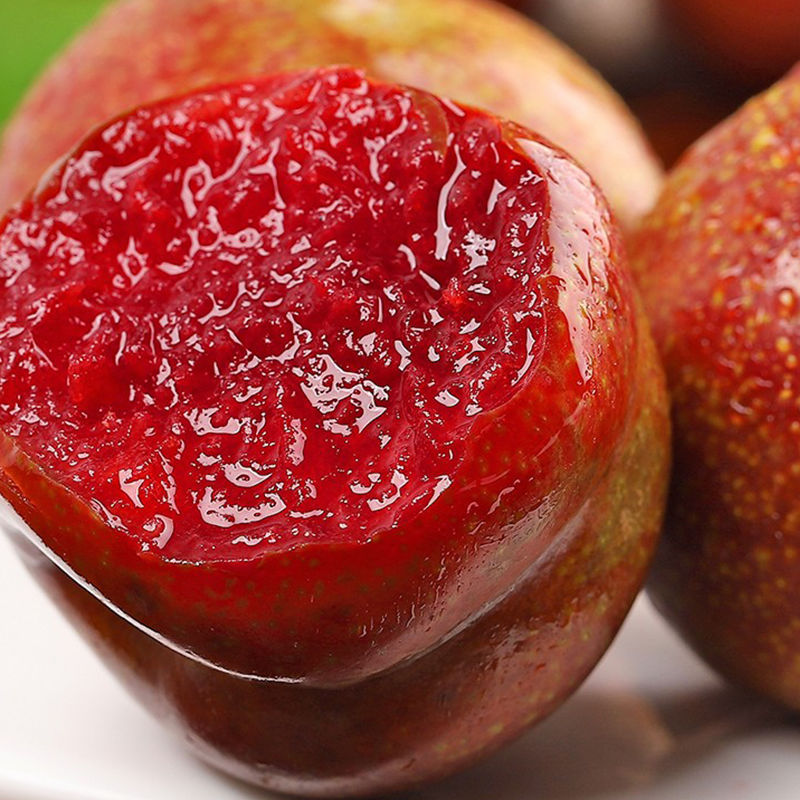 Fujian Furuta Hibiscus Red Three Chinese Plums Sweet and sour Origin straight hair