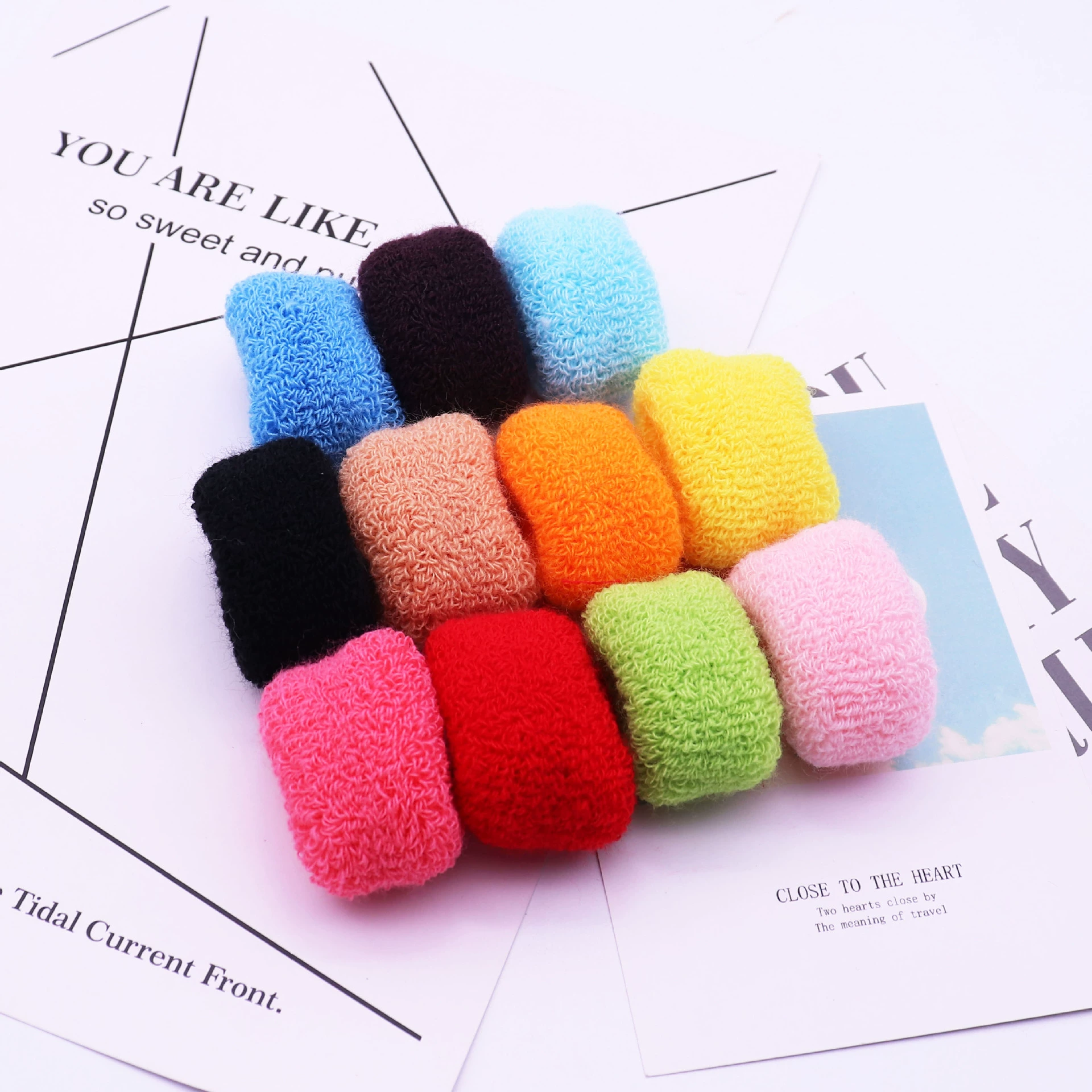 Cute elastic black towel, hairgrip, wholesale