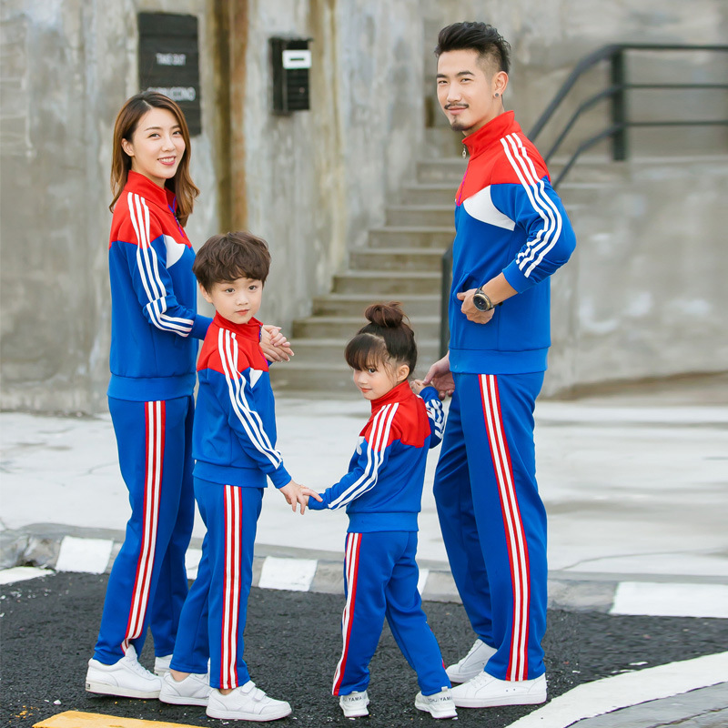 2023 ropa para padres e hijos nuevo Otoño e Invierno traje de Deportes de ocio uniforme de clase de Kindergarten uniforme escolar compra de grupo entrega de una pieza a54
