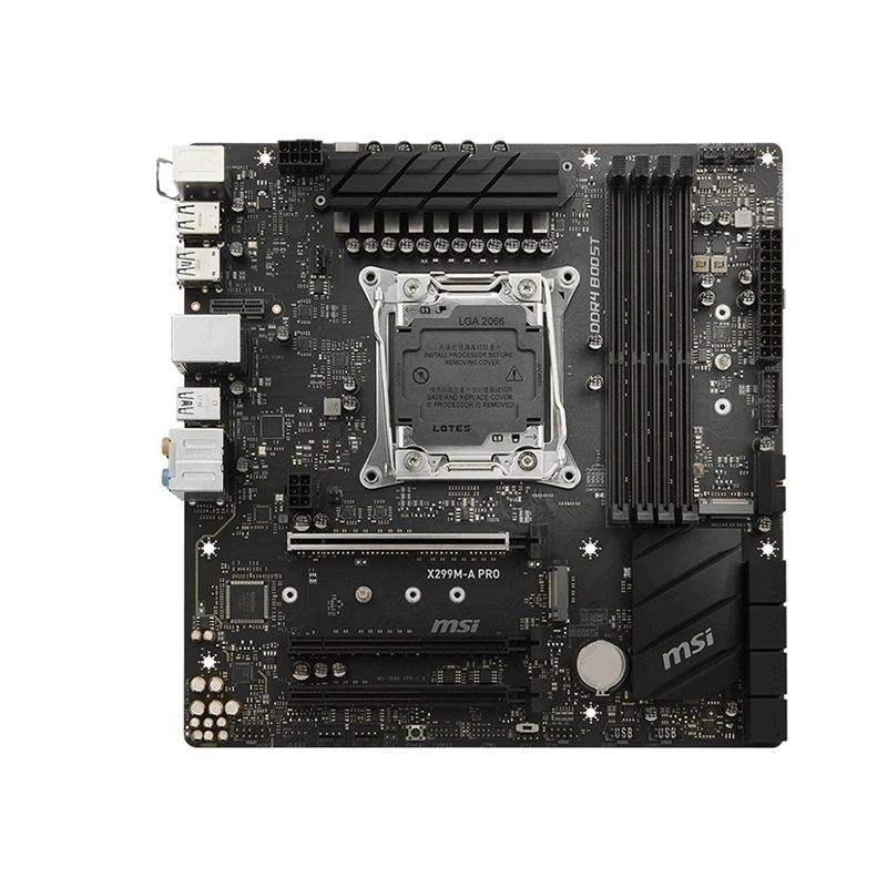 Материнская плата Micro-Star X299M A Pro Gaming, поддержка процессоров серии Core 10-го поколения, сокет 2066