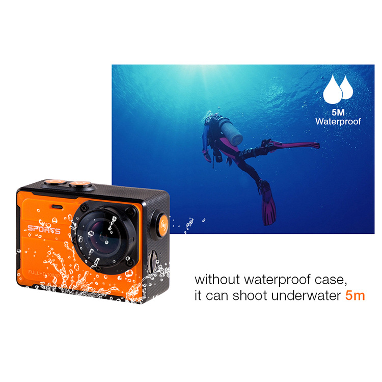 厂家货源亚马逊爆款4K高清数码相机防抖便携式运动摄像机批发