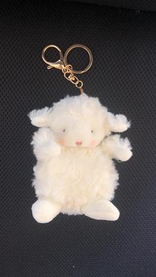 廠家直銷小愛羊抖音羊布娃娃毛絨公仔鑰匙扣挂件玩偶産地貨源禮物