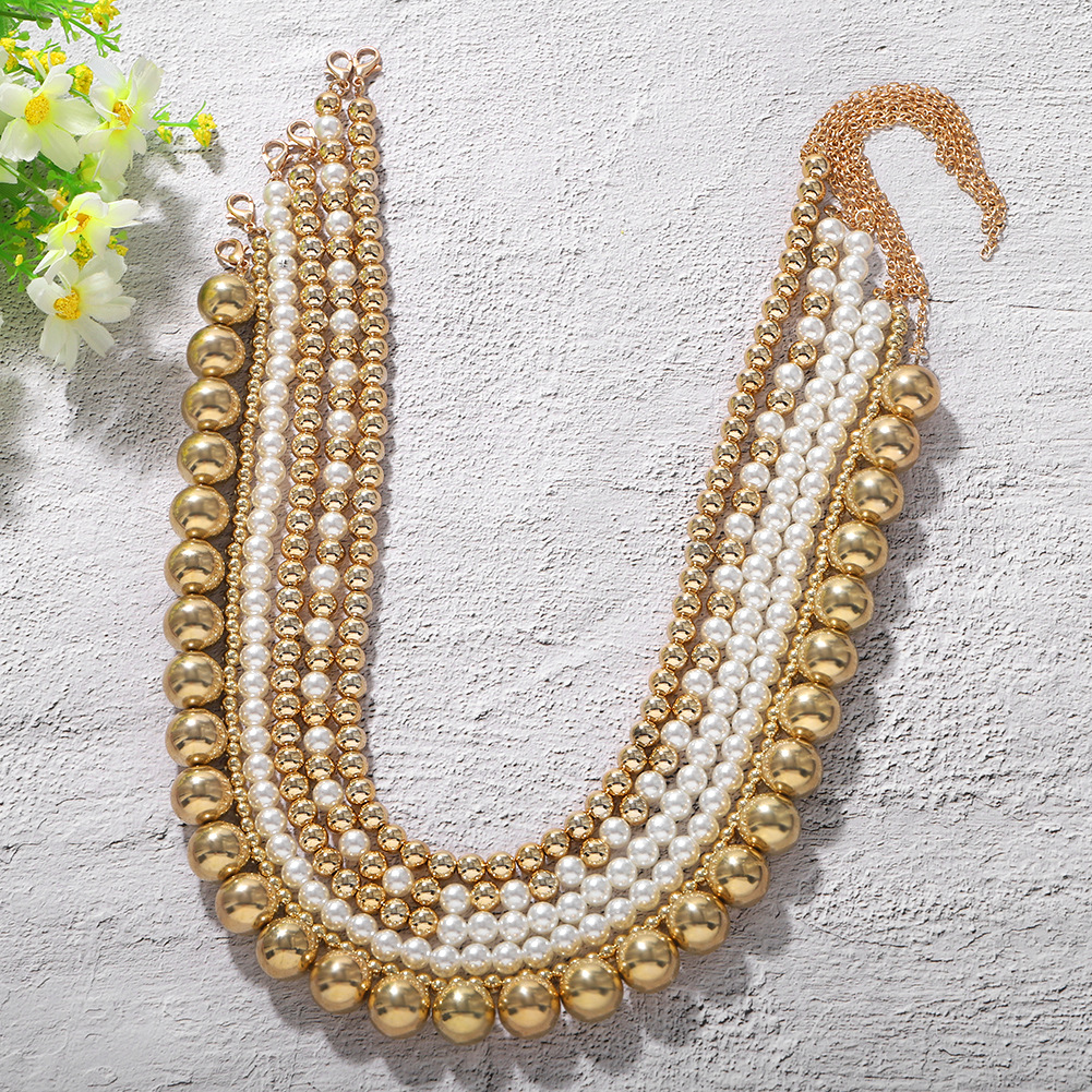 New Fashion Simple Handmade Pearl Necklace For Women Wholesale display picture 1