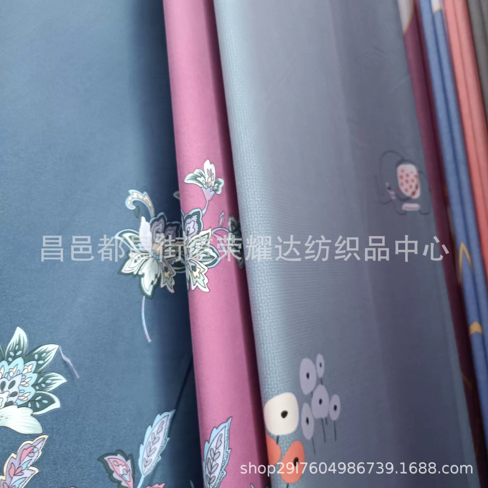 定制涤纶磨毛分散印花床品印花布80g90g平纹110-135g羊绒印花布