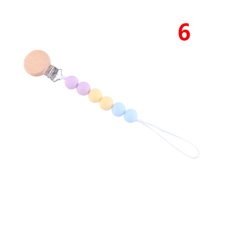 Bebé suministros de haya juguete mordedor bebé chupete de silicona pezón anti-gota cadena Amazon AliExpress Venta caliente