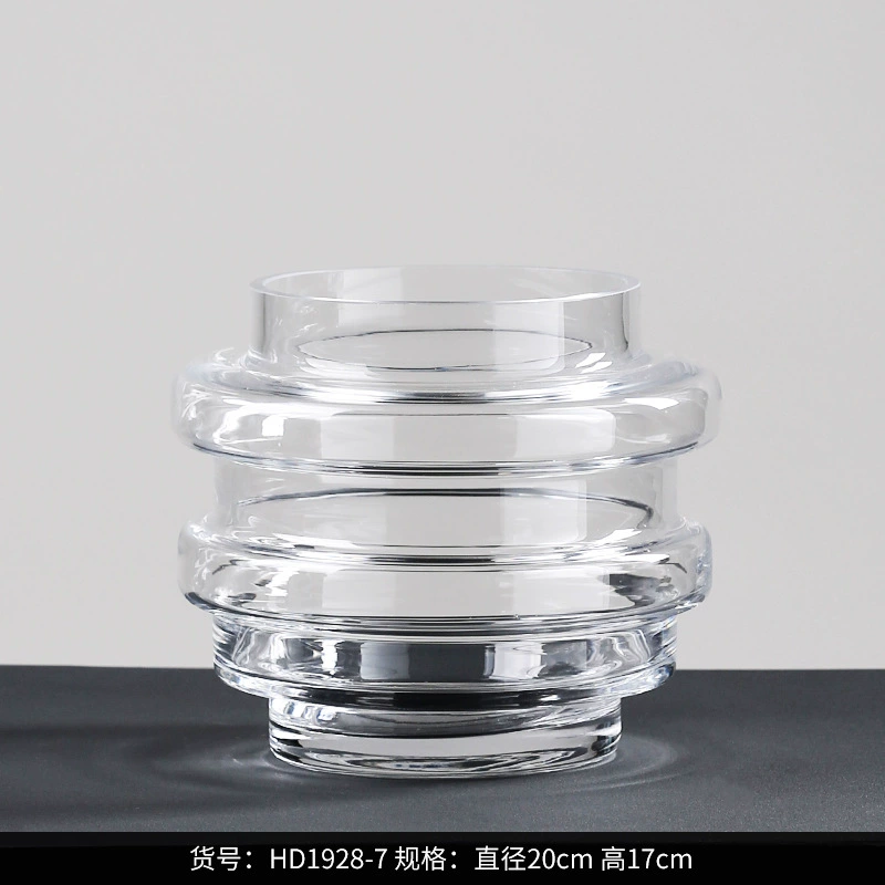Glass geometric decorations, home decor, simple and elegant design