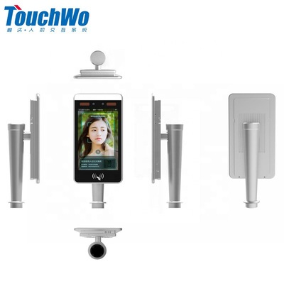 8寸人脸识别测温一体机 门禁闸机考勤一体机红外测温设备仪器定制