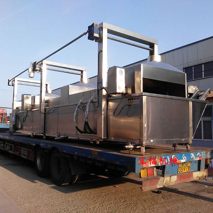 油炸机器设备_电加热薄脆油炸机_宜福品牌脆皮油炸生产线价格