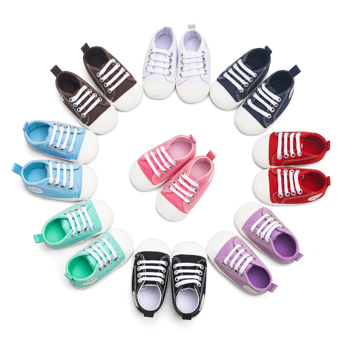 Unisex Casual Solid Color Round Toe Toddler Shoes display picture 1