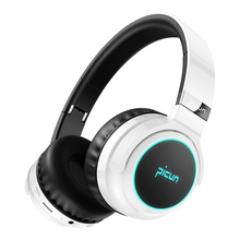 picun品存新款蓝牙耳机头戴式发光LED音乐插卡MP3无线蓝牙耳机