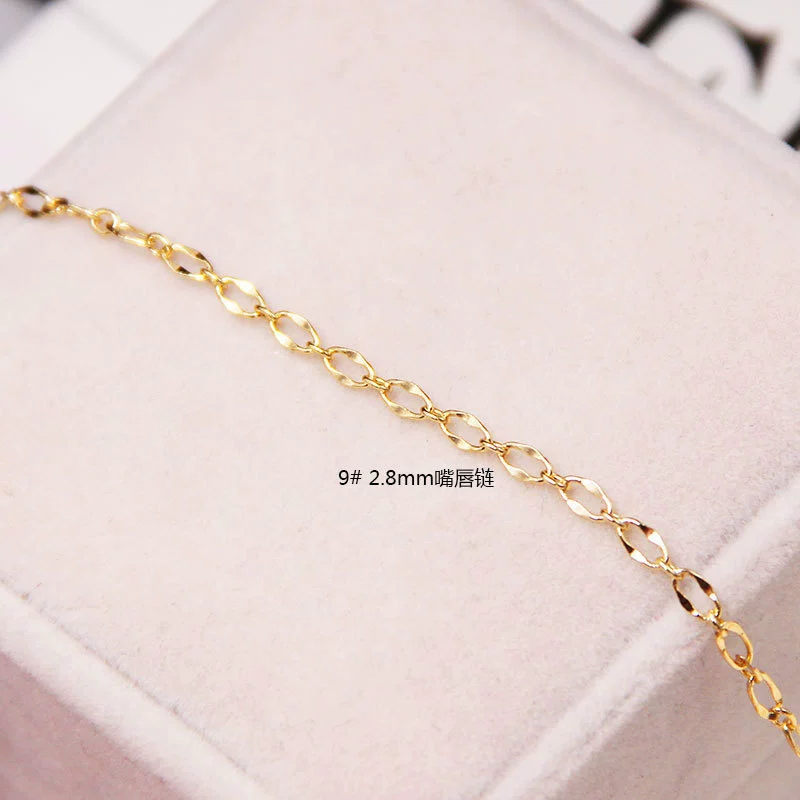 Copper bracelet, chain, accessories handmade, handle, accessory, 18 carat, DIY