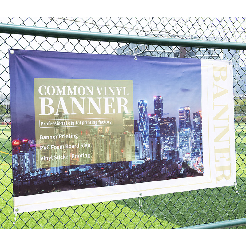 厂家制作户外高清广告喷绘520550黑底灯布喷绘桁架背景布围挡墙布