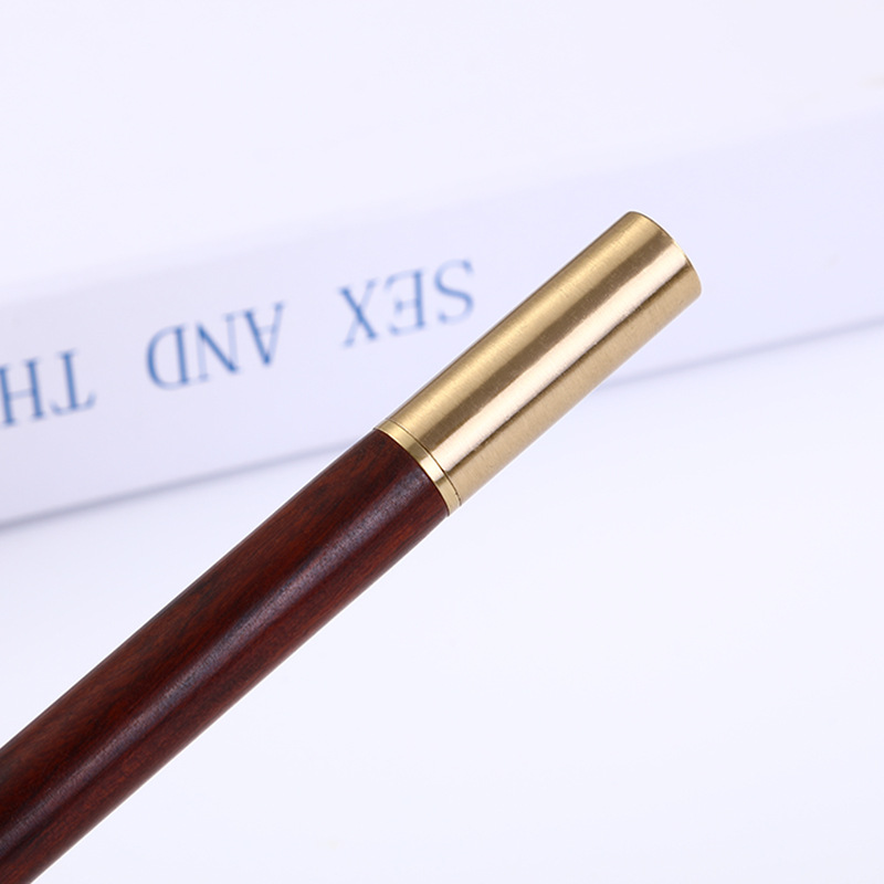 Los fabricantes suministran metal latón madera maciza pluma regalo pluma letras